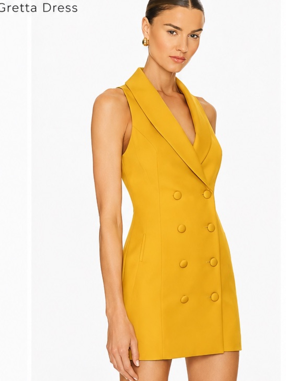 L'ACADEMIE revolve The Gretta Dress in Mustard Yellow